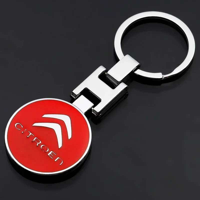 Car Key Chains for Citroen Emblem C5 Saxo C3 Berlingo C4 Cactus Picasso Auto Key Rings Holder Accessories Auto KeyRing Styling