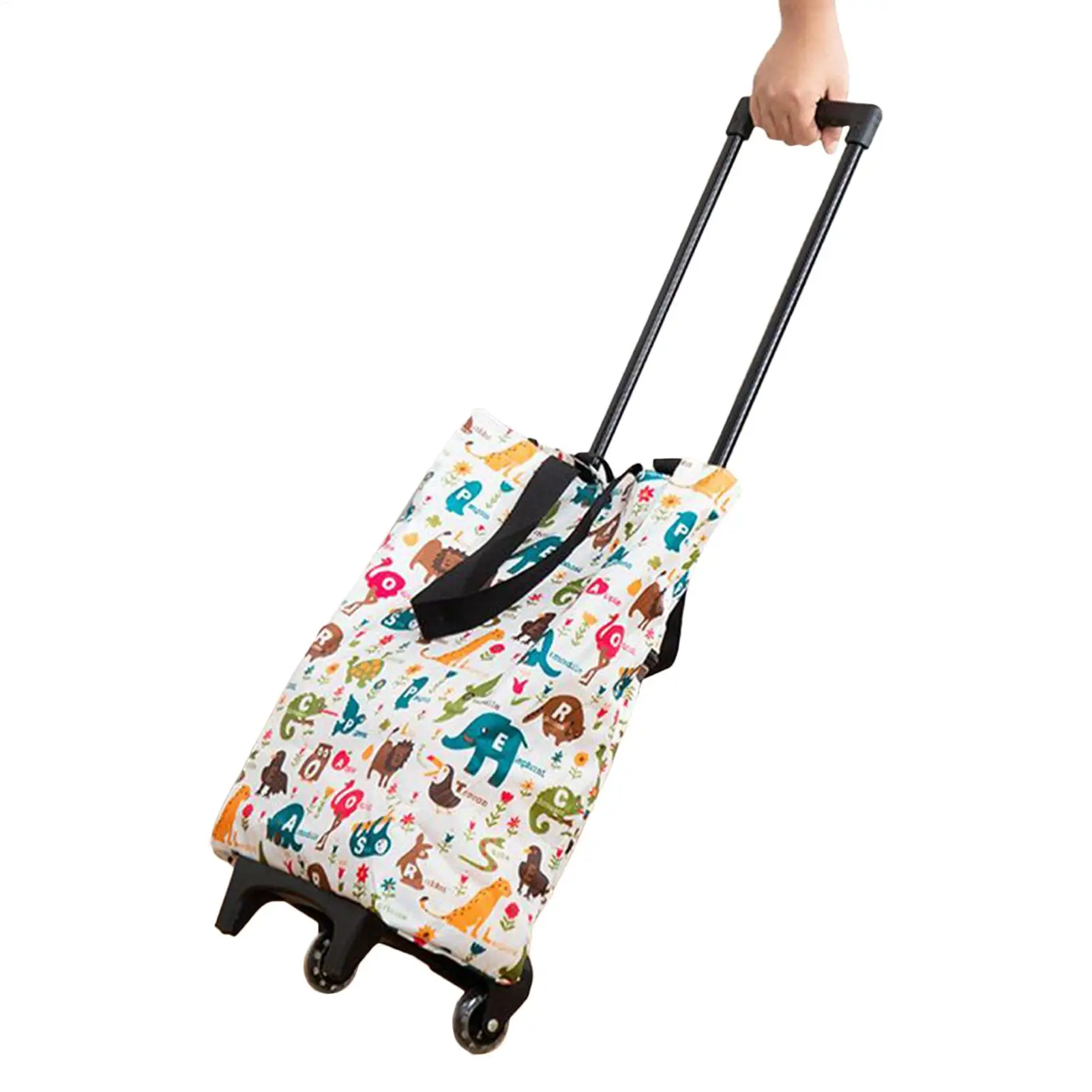 

Shopping Cart Folding Reusable With Handle Folding Shopping Carts Rolling Tote For Camping Outdoor Fishing Beach Shop Market