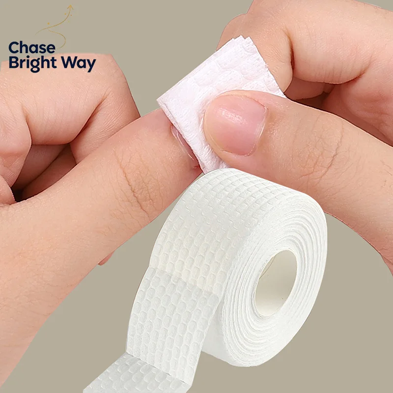 200/500/1000pcs Roll Lint Free Nail Wipes, Professional Gel Polish Remover Cotton Pads Cosmetic Cleaning Cotton