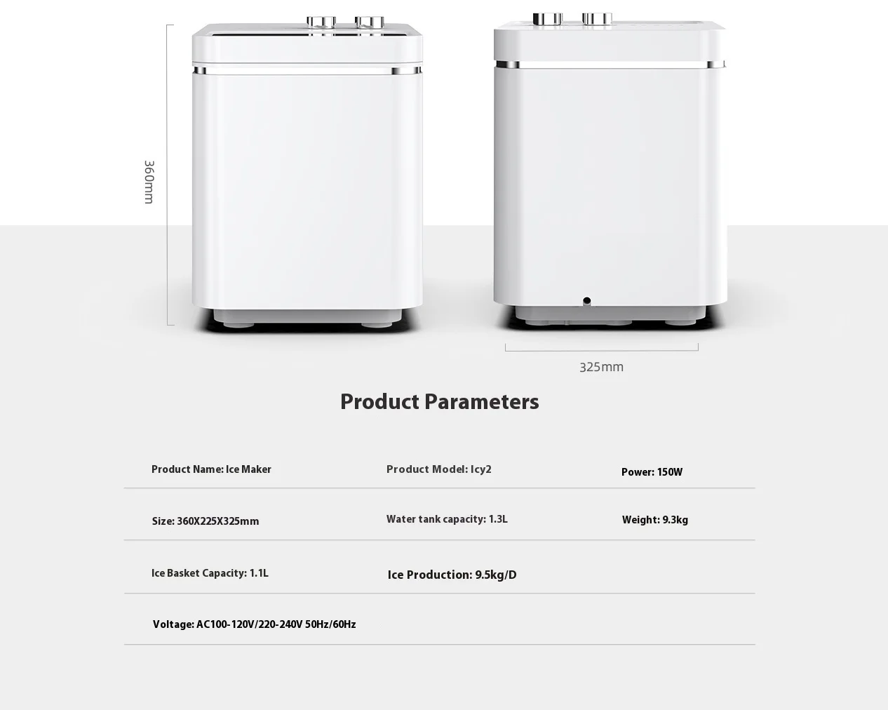 Maszyna do lodu domowa komercyjna do sklepów z herbatą mleczną, automatyczna mała maszyna do robienia kostek lodu.