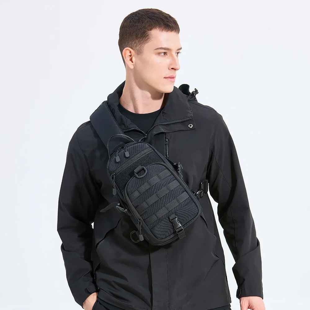 

Men's Outdoor Tactical Sling Backpack, Military Enthusiast Multifunctional Storage Shoulder Bag, Commute Chest Bag
