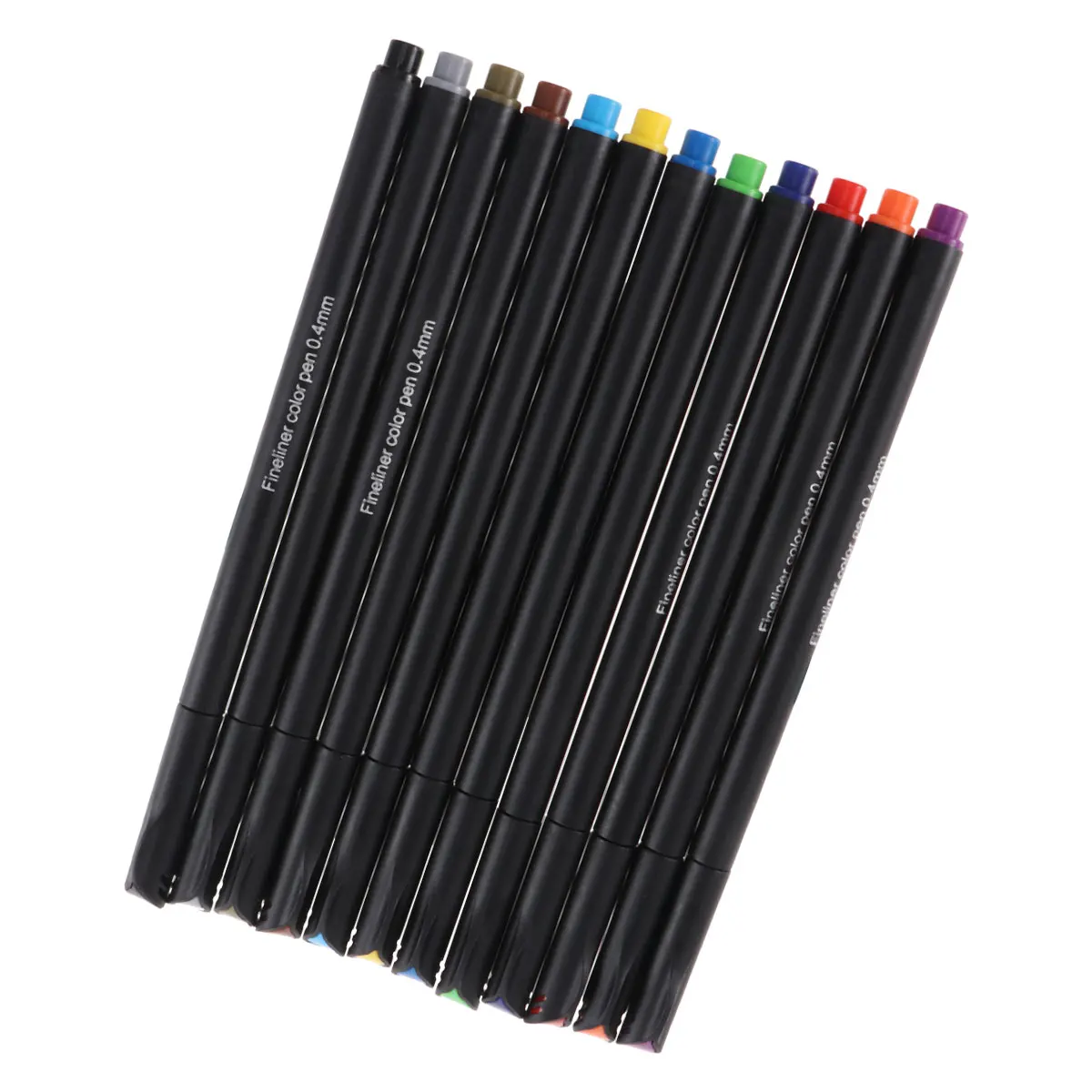 

12Pcs Fine Tip Marker Pen Set Outline Metal Tips 12 Colors for Painting Writing Journaling Office Supplies