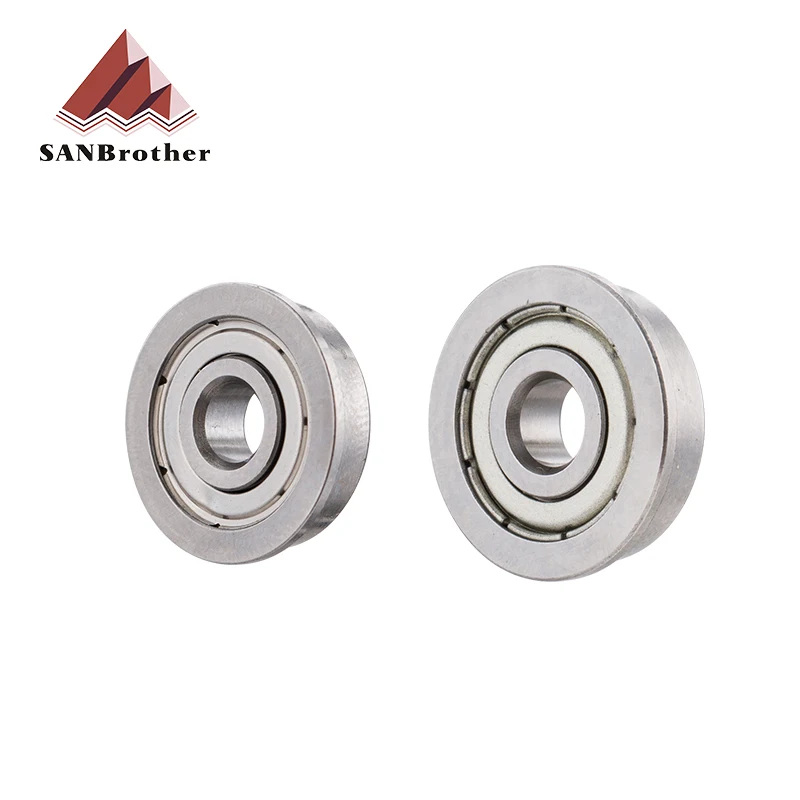 10pcs Flange Ball Bearings MF105ZZ MF128ZZ F623ZZ F604ZZ F608ZZ F688ZZ 3D Printers Parts Deep Groove Pulley Wheel Aluminium Part
