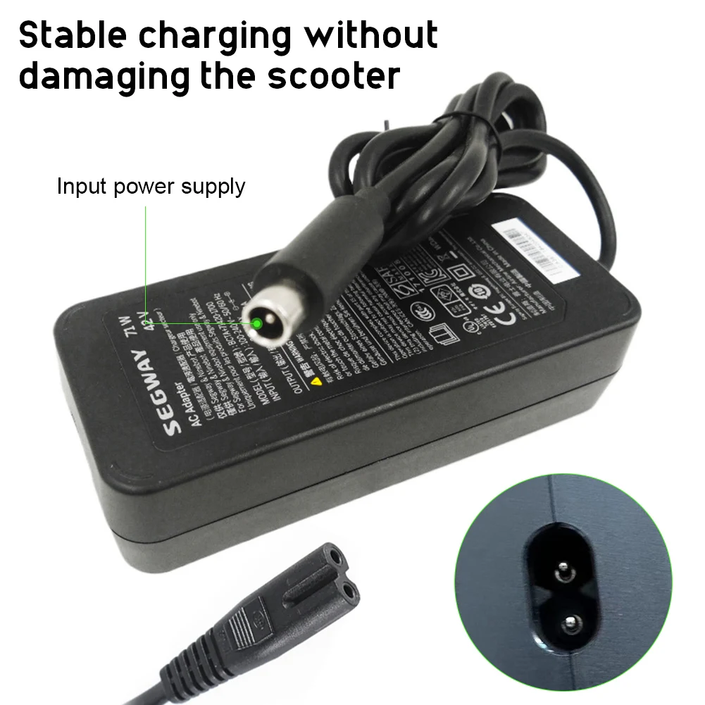 Original Segway 42V 1.7A Charger For Ninebot ES2 ES4 E22 G30LP T15 F30 F40 F2 D28 D38 For Xiaomi M365/Pro Electric Scooter Parts - Image 6