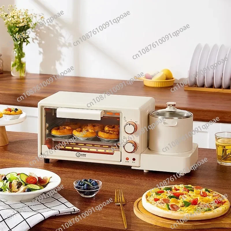 Multifunctional Breakfast Machine Household Fully Automatic Mini Electric Oven Roaster Small Light Food Frying Pan