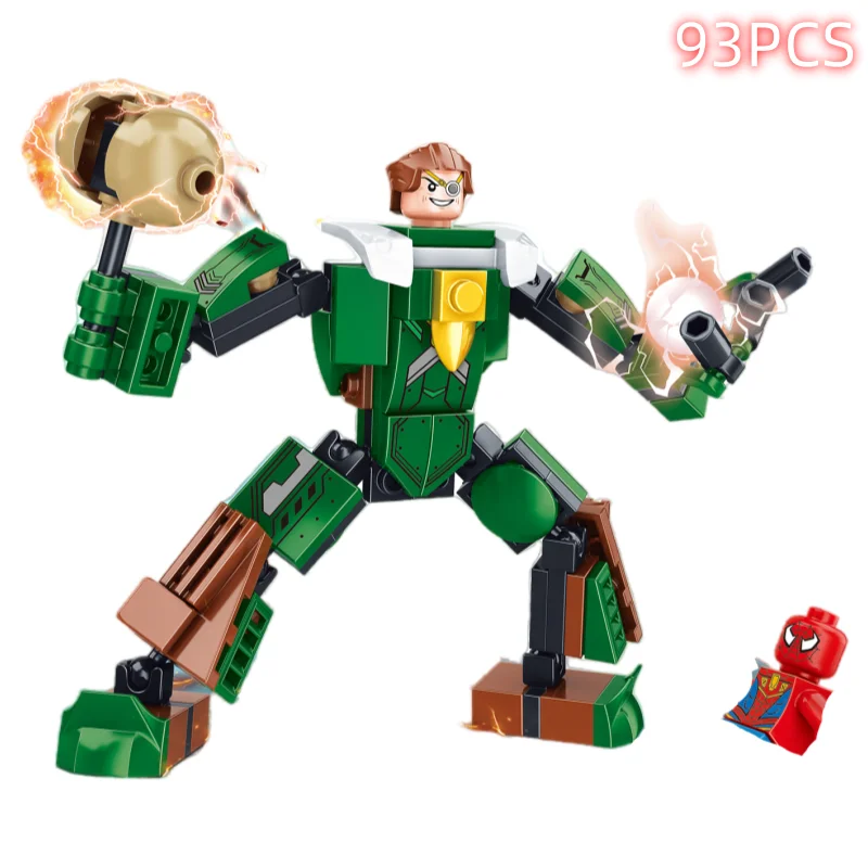 Disney Building Blocks Mini Model Figures Compatible Spiderman Iron Man Venom Captain Hawk Deadpool Technic Armor City Gift Toys