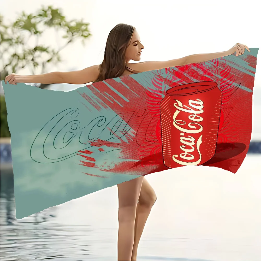 Coca-Cola Beach Towel Sauna Towels Bathroom Set Accessories Personal Care Large Bath Towels For Home Spa Quick Drying Gym Garden