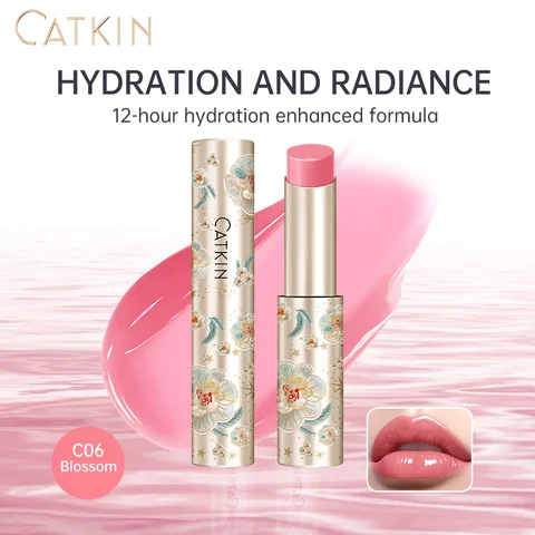 CATKIN GLOSSY LIP BALM, 6 Vibrant Colors Moisturize Protect & Soothe, for Halloween Cosplay & Party Lip Looks