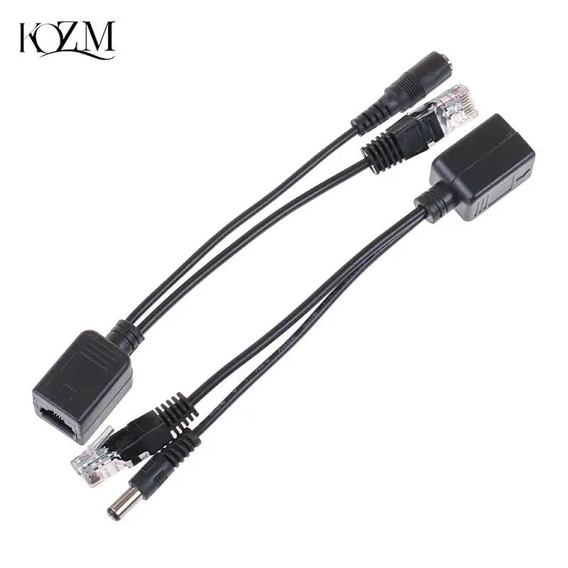 1Set Poe Kabel Passief Vermogen Over Ethernet Adapter Kabel Poe Splitter Injector