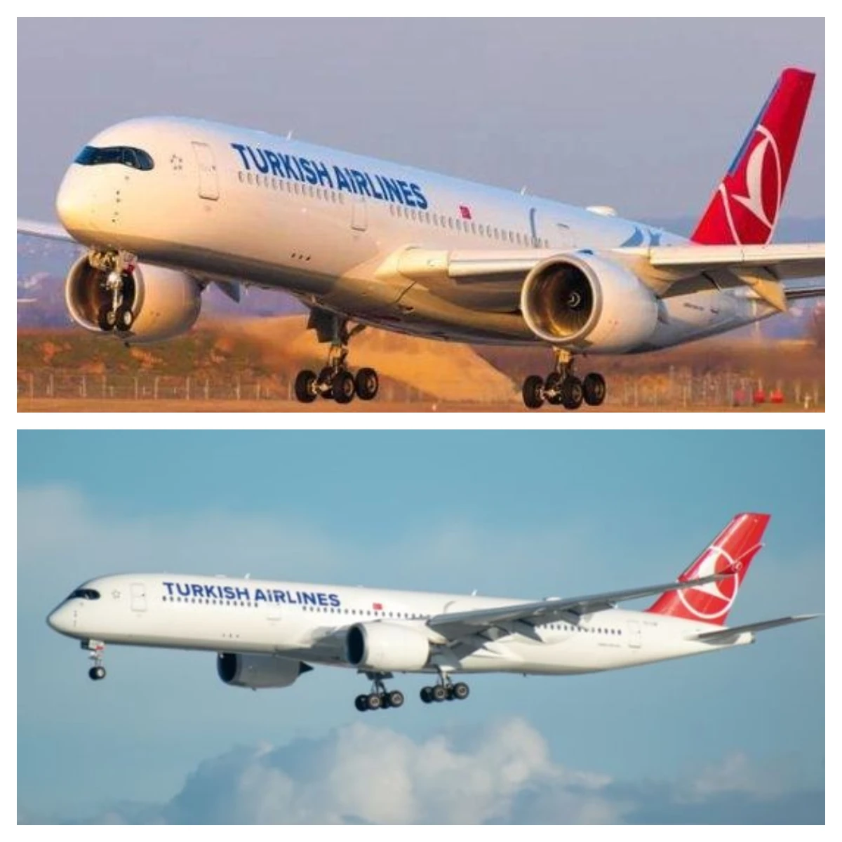 

1:142 Scale Resin Toy Diecast 47CM A350 Turkish Airways Aircraft Model With LED Light Home Decoration Collected Gift By Aviatio