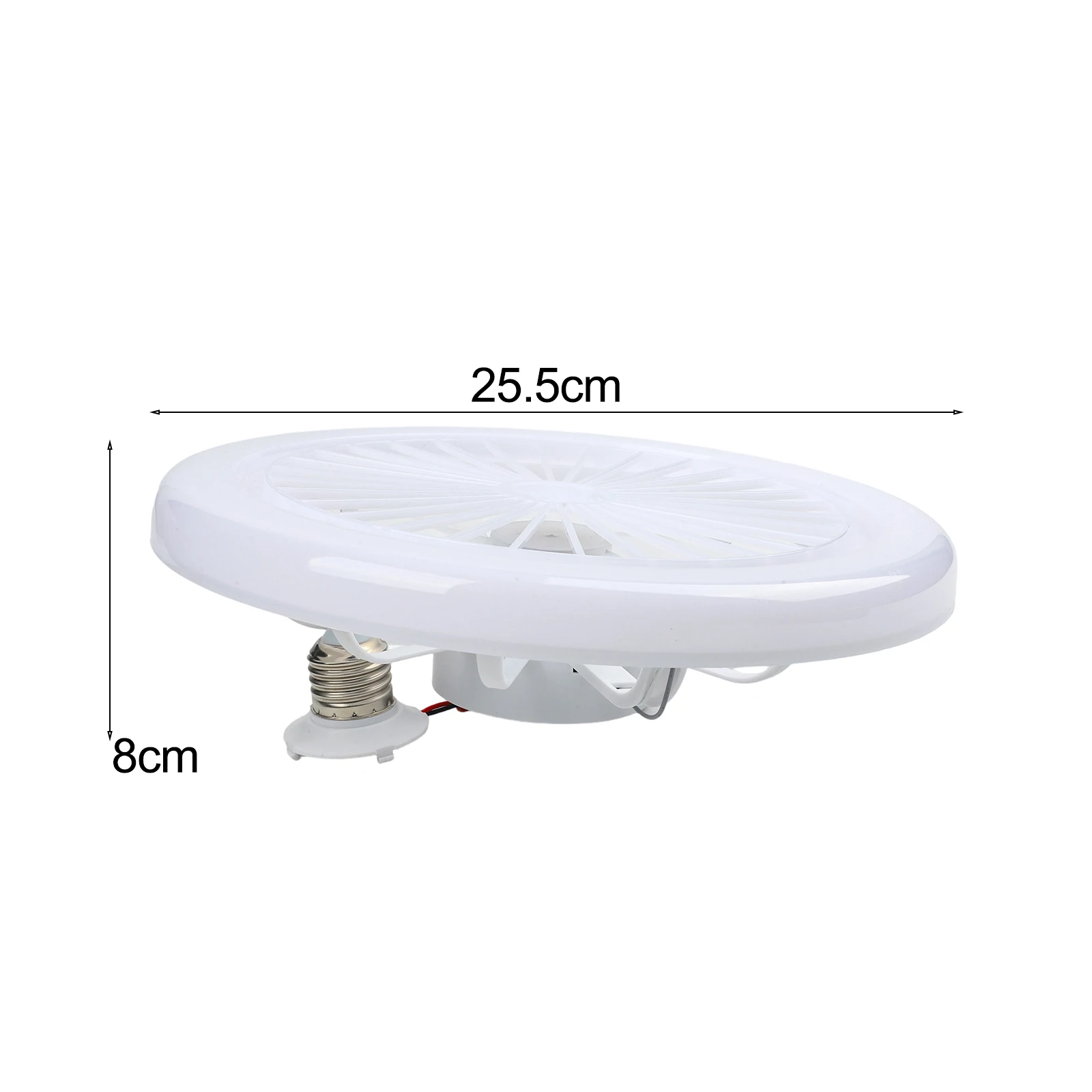 Household E27 remote control fan bulb combining energy saving lighting and ventilation in living and bedroom spaces