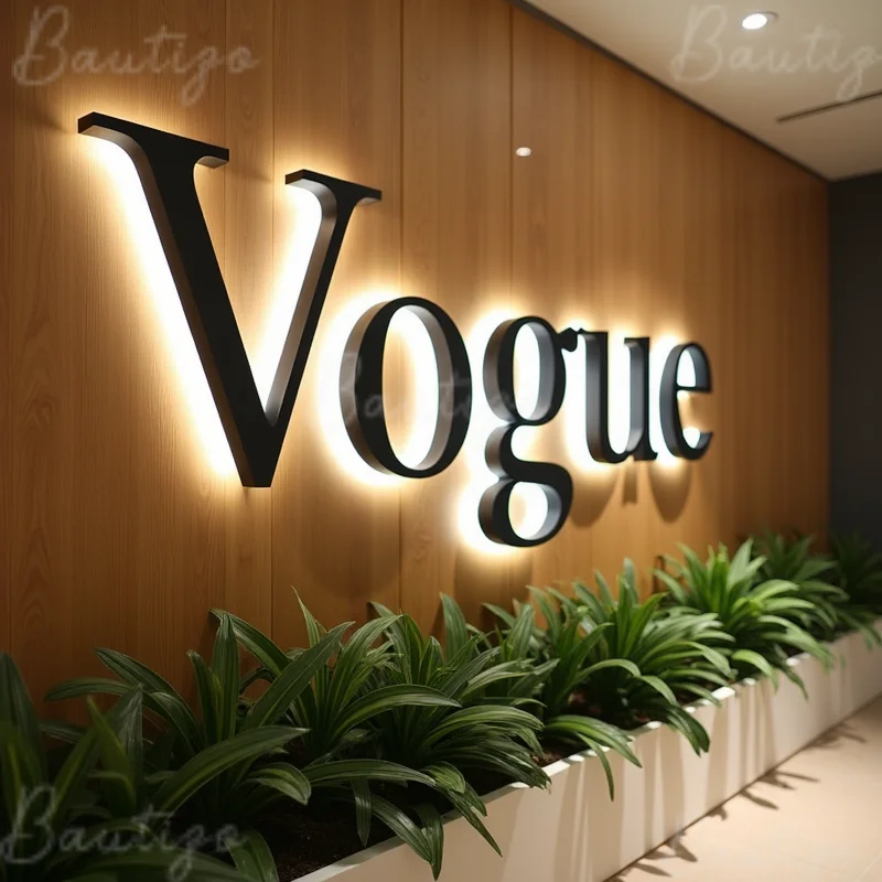 Custom 3D LED Light Up Sign Metal Letters For Business Storefront Outdoor Waterproof Illuminated Backlit Advertising Signage