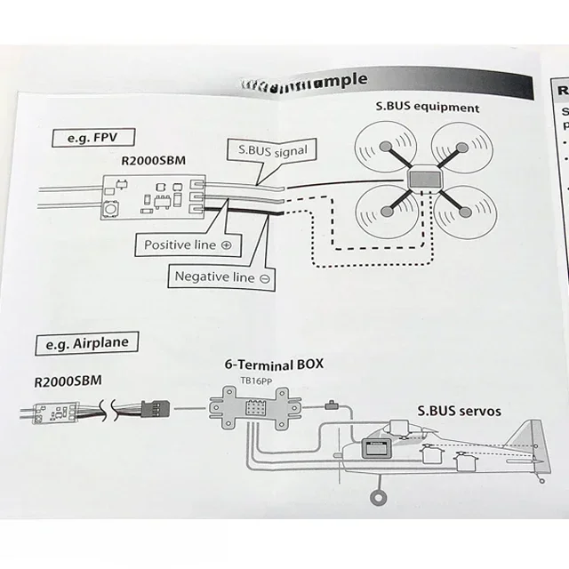 Высоковольтный выходной сигнал SBUS S-FHSS Ультрамикроприемник R2000SBM