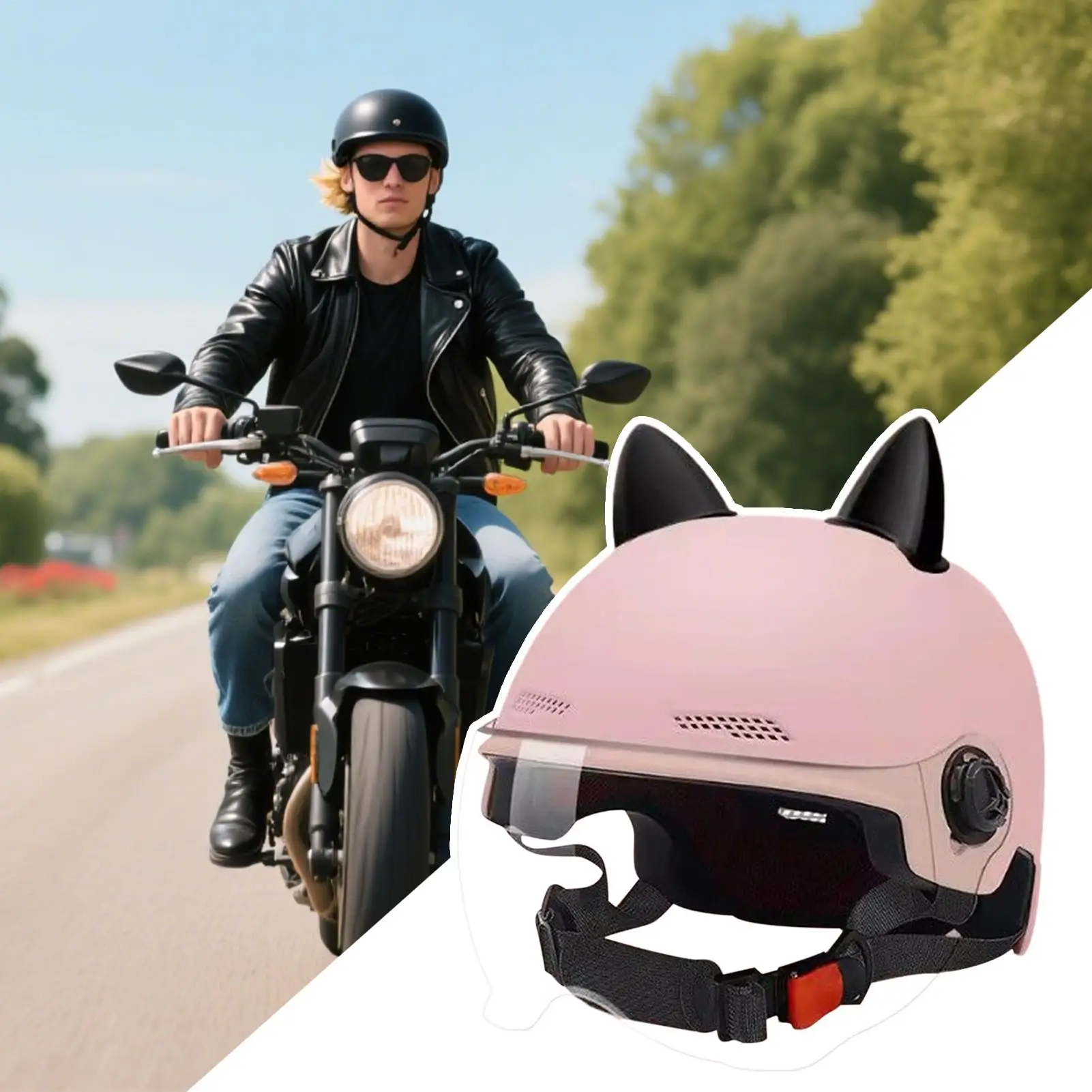 

Electric Scooter Helmet Adjustable Riding Accessories Commuting Helmet with Visor for Men Women Riding Biking Cycling Motorcycle
