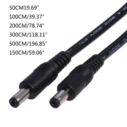 DC Power Plug Cable 5.5 x 2.1mm Male To 5.5x2.1mm Male Adapter Connector Wire Extension Power Supply Cable For Routers LED Light
