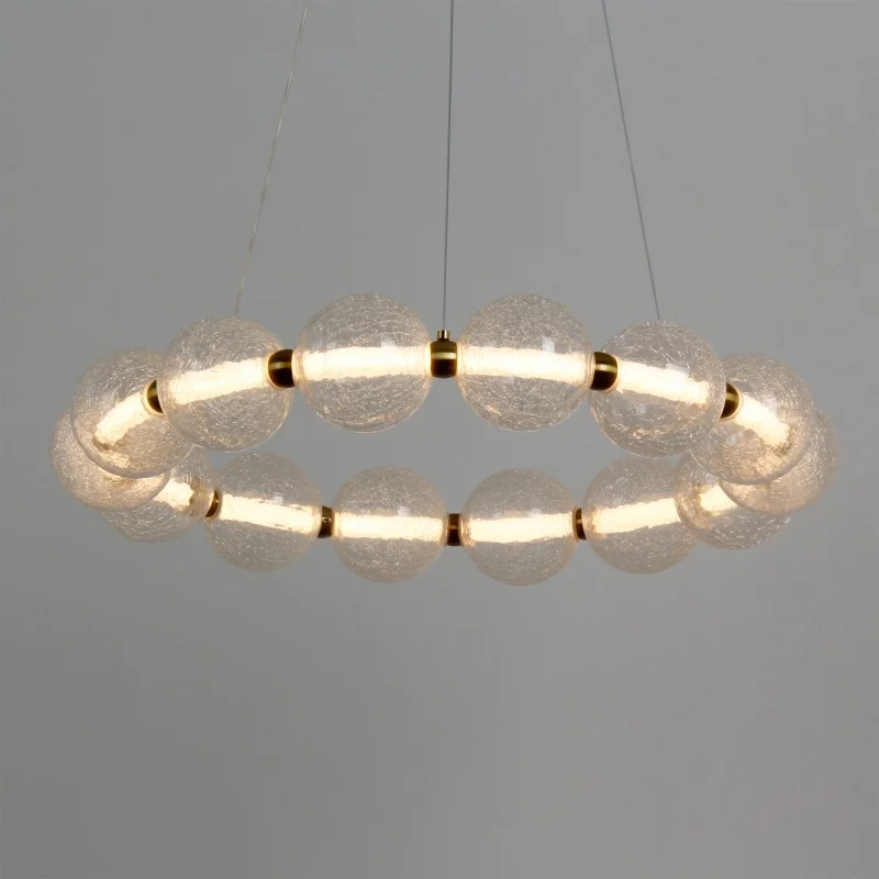 Living room glass pendant light luxury designer magic bean lamp creative circular modern minimalist master bedroom study light
