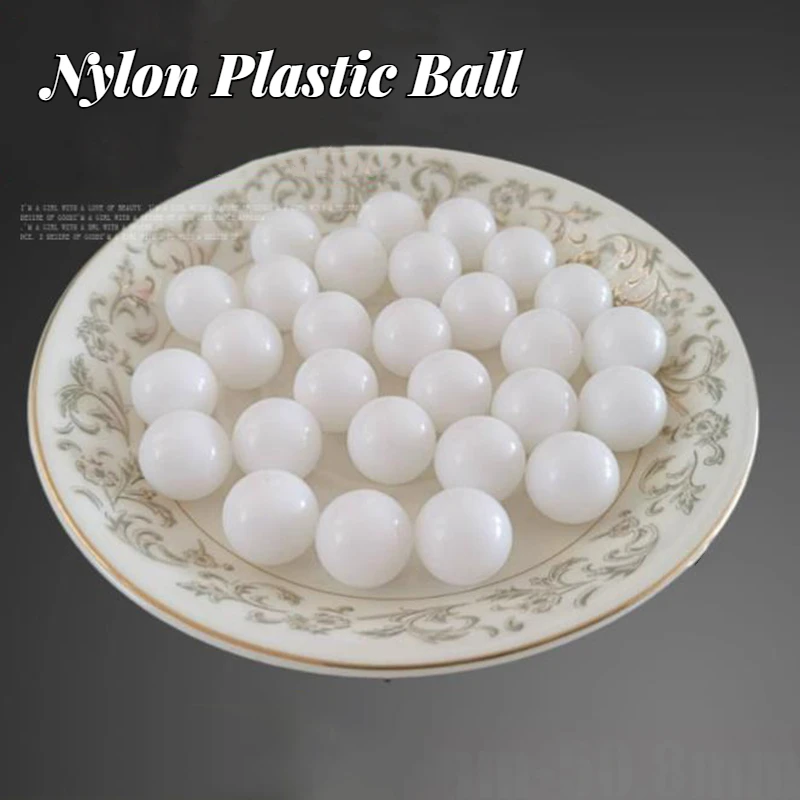 200Pcs White Nylon Plastic Ball PA66 Solid Plastic Ball Diameter 2/2.381/3.175/3.5/3.969/4/4.763/5/6/6.35/7mm Precision Ball