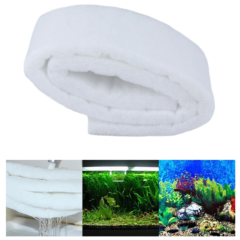 1pc Aquarium Filter Super Thick Biochemical Filter Cotton Sponge for Aquarium Fish Tank Bio Cotton Foam Skimmer 120*10*2CM