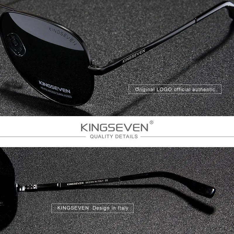 Kings even Männer Vintage Aluminium Sonnenbrille neue klassische polarisierte UV400 Spiegel männliche Sonnenbrille Frauen fahren Brillen für Männer