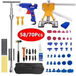 Paintless Car Dent Repair Tool Car Door Dent Puller Kit Auto Body Sag Repair Hand Tool For Remove Small Dents Hail Pit