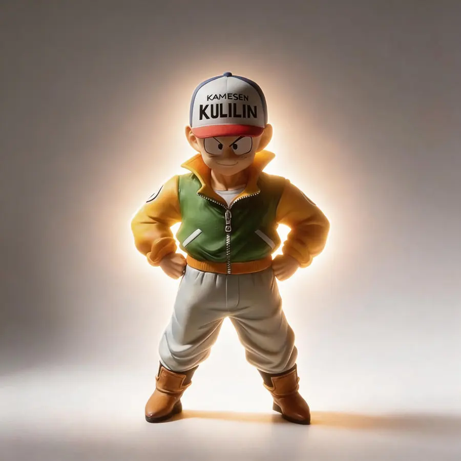 ドラゴンボールクリリンアニメ像-gk-装飾モデルフィギュア-15-センチメートルアニメファンコレクションデスクトップ装飾品