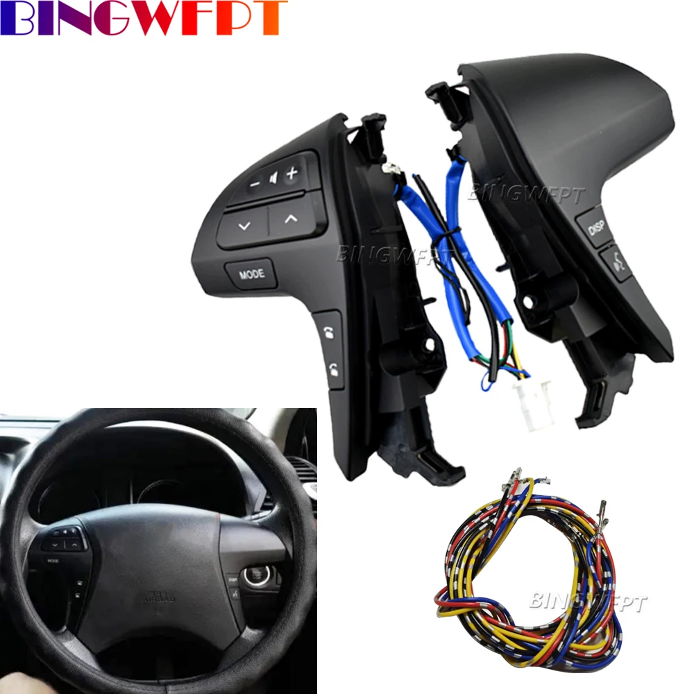 

With-flyline Steering Wheel Button Volume Audio Telephone Multimedia Control Switch For Toyota Camry Hilux Highlander 2006-2011