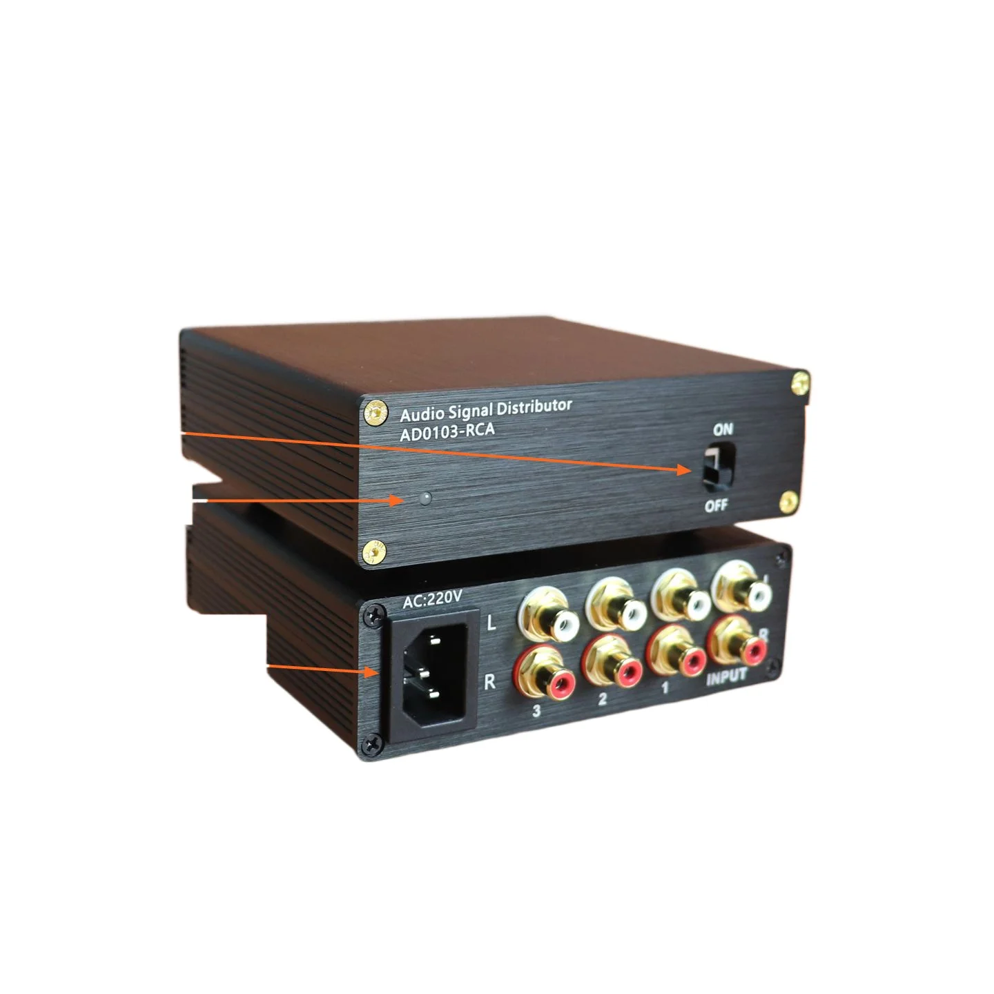 HIFI audio signal distributor 1 in 3 out distributor/dedicated chip distribution/non-op amplifier IC