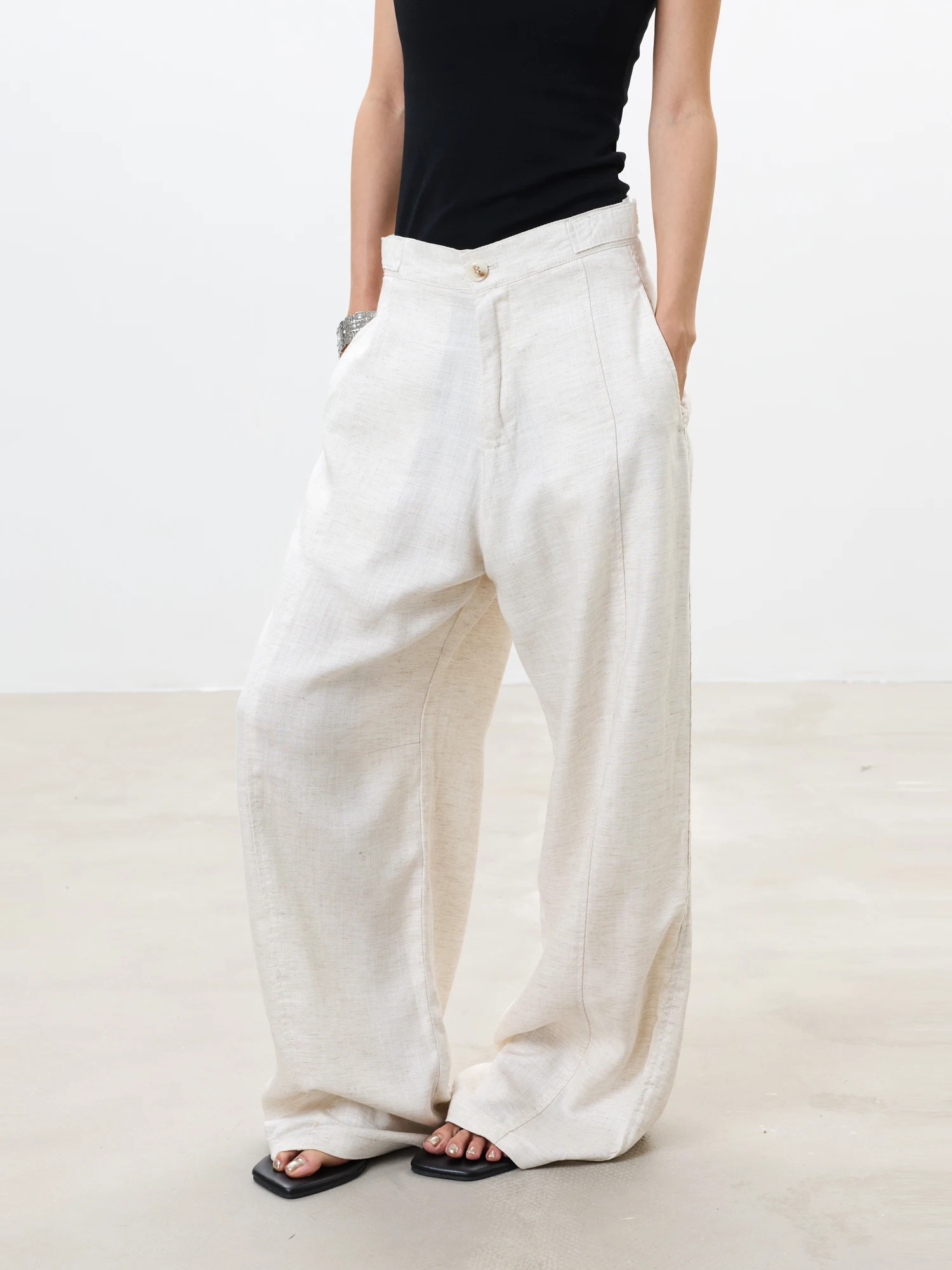 Loose Wide Leg Casual Versatile Men's Pants Laisesan  Linen Retro Style Online Exclusive Spring 2026 Collection