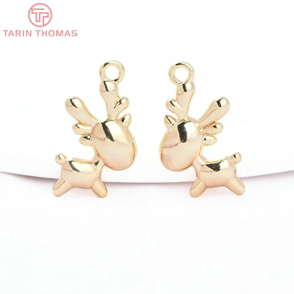 (4576) 24K الذهب اللون النحاس مع الزركون الحيوان على شكل المعلقات عالية الجودة Diy بها بنفسك صنع المجوهرات النتائج اكسسوارات بالجملة #4