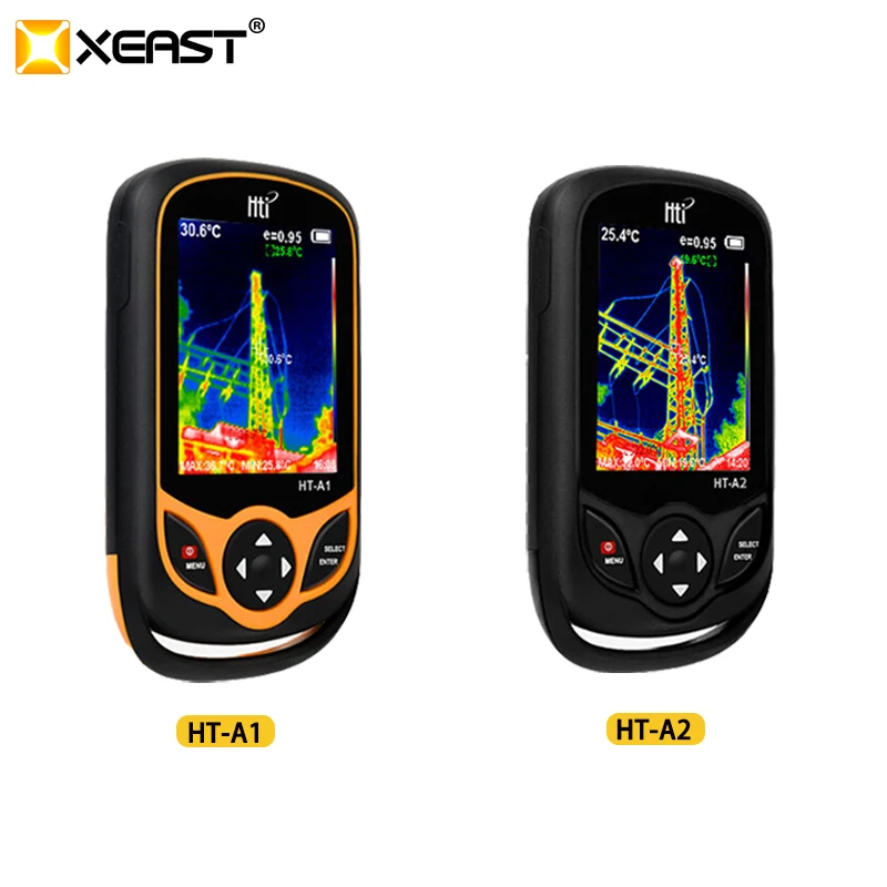 HT-A1 HT-A2 kieszonkowy kamera termowizyjna kamera detektor miernik temperatury narzędzia pomiarowe wyświetlacz TFT Hunt 3.2 Cal TFT nowy