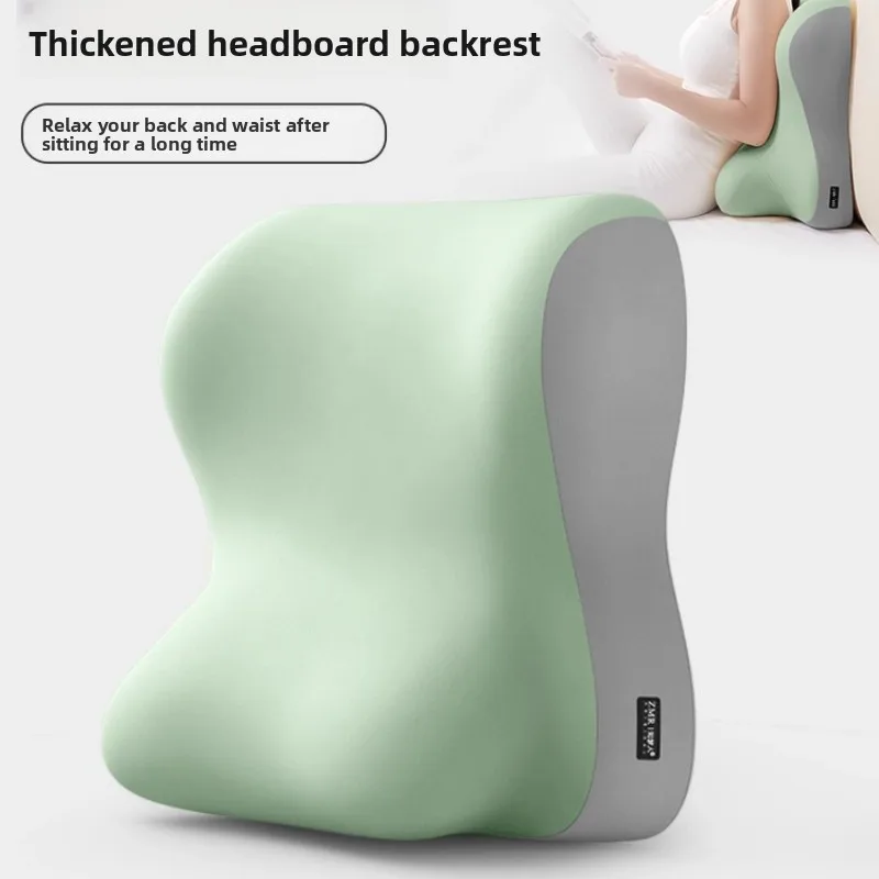 Bed Backrest Pillow, Lumbar Support Cushion, Ergonomic Full-Body Support, Bedroom Reading Pillow, Sofa Bed Back Cushion