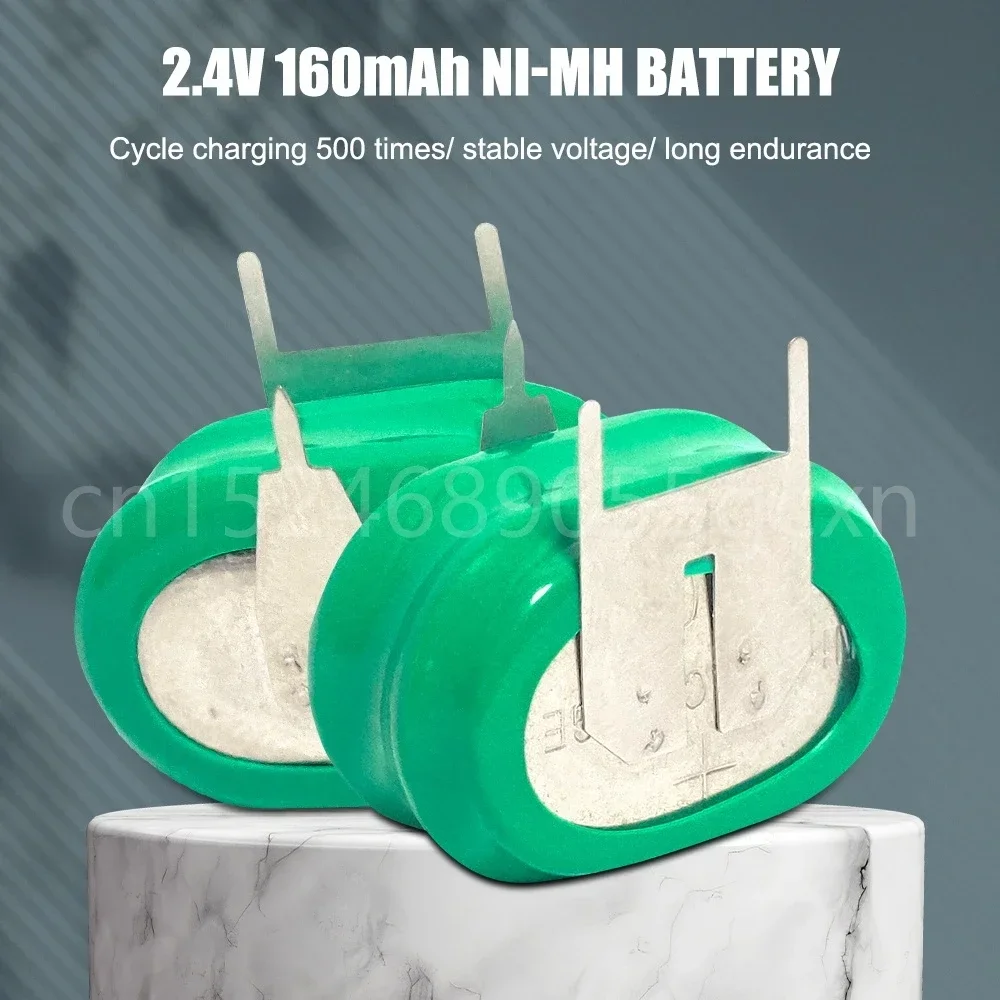 2.4 فولت 160 مللي أمبير ni-mh بطاريات قابلة للشحن مع دبوس لحام ل PLC التحكم الصناعي مصباح يدوي لعبة بطارية اللوحة الأم للكمبيوتر