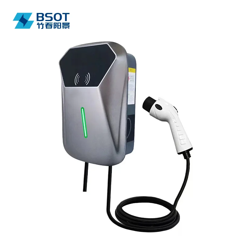 Wall mounted plug and charge type 2 7KW 32A intelligent and efficient new energy vehicle wall mounted AC charging pile