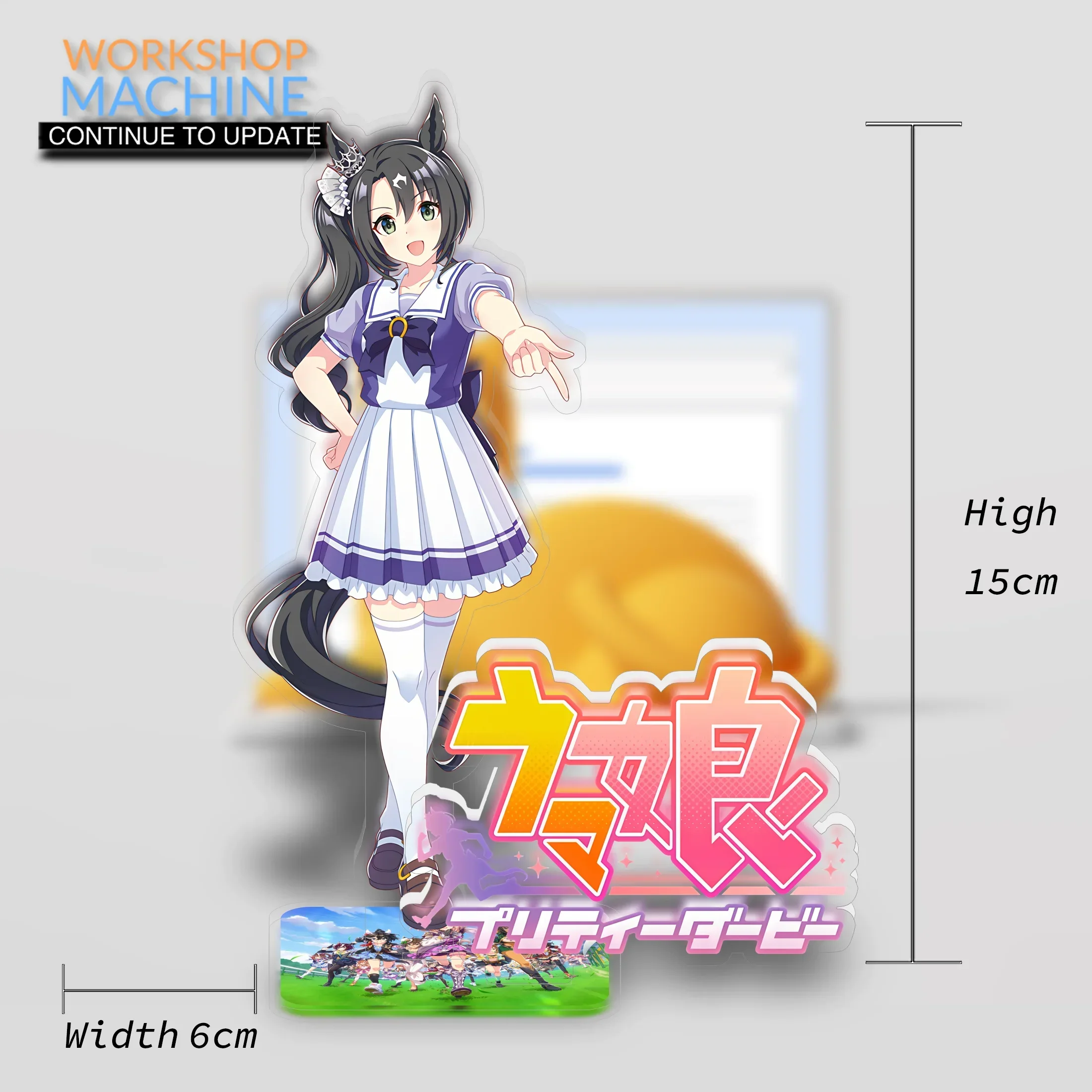 Acrylic Display Stand Strong Durable Manufacturing Not Easy To Wear and Tear Room Decorations Desk Uma Musume Pretty Derby 3p