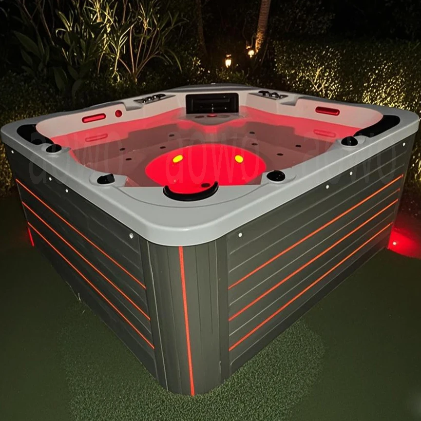 Outdoor 5person Hot Tube Outdoor Intelligent Bath whirlpool Tub Swimming Pool 2 Lying 3 Seats Jacuzziss Spa Bathtubs Wasom