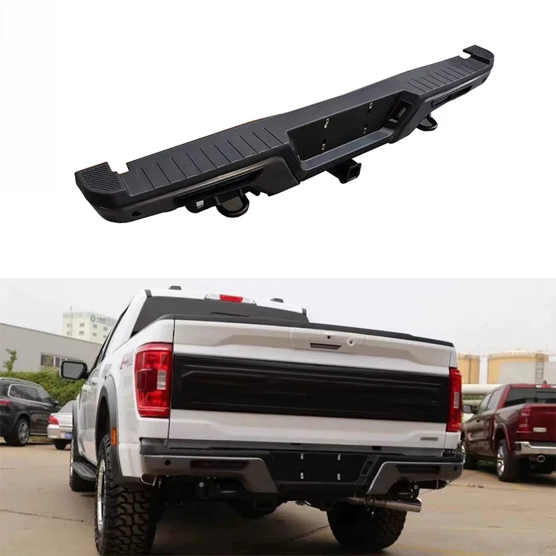 High Quality Manganese Steel Rear Bumper Fit F150 Pickup Truck With Trailer Attachment