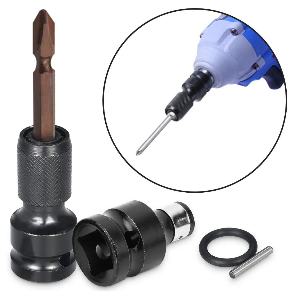 1/2 inci persegi ke 1/4 inci Hex Ratchet soket Impact Wrench soket adaptor Spanner Set Drive konverter alat lepas cepat 50mm
