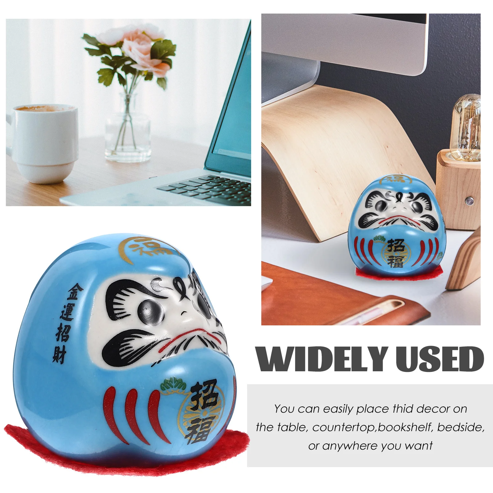 تمثال ثروة من السيراميك بتصميم ياباني تقليدي لسطح المكتب ديكور داخلي للسيارة إكسسوارات منزلية ساحرة فريدة من نوعها #3
