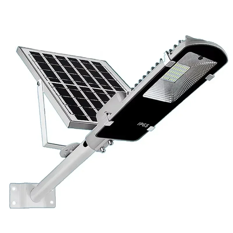 60W Integrated Solar Street Light SMD LED Garden Lamp with Remote Control Motion Sensor Outdoor Waterproof Security Lighting