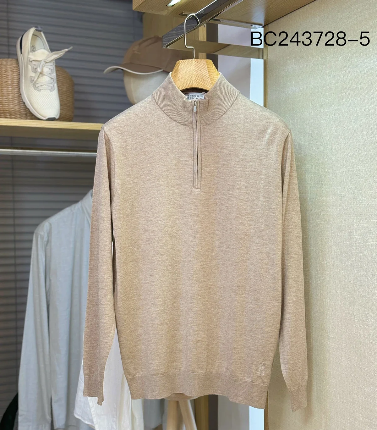 

2024DIKU Sweater Cashmere Men's 2025 New Warm Knitting Zipper Elasticity Embroidery High Quality Big Size M-4XL