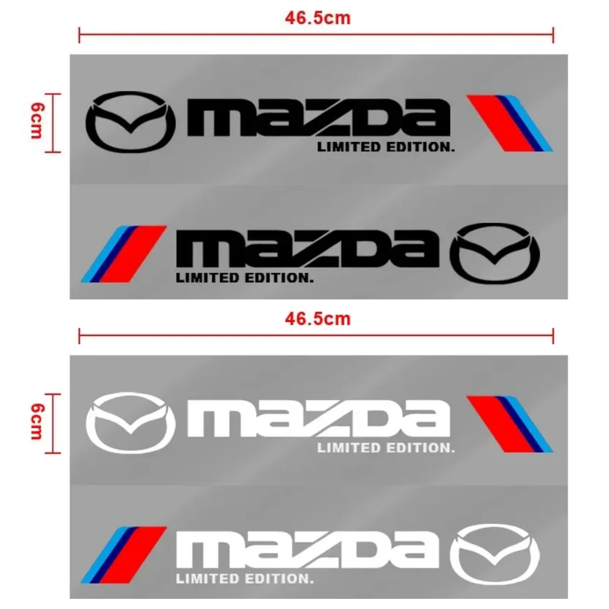 

46CM 2PCS Car Styling Side Stickers For Mazda CX-30 Mazda 3 CX-5 Sport Body Decals Auto Accessories