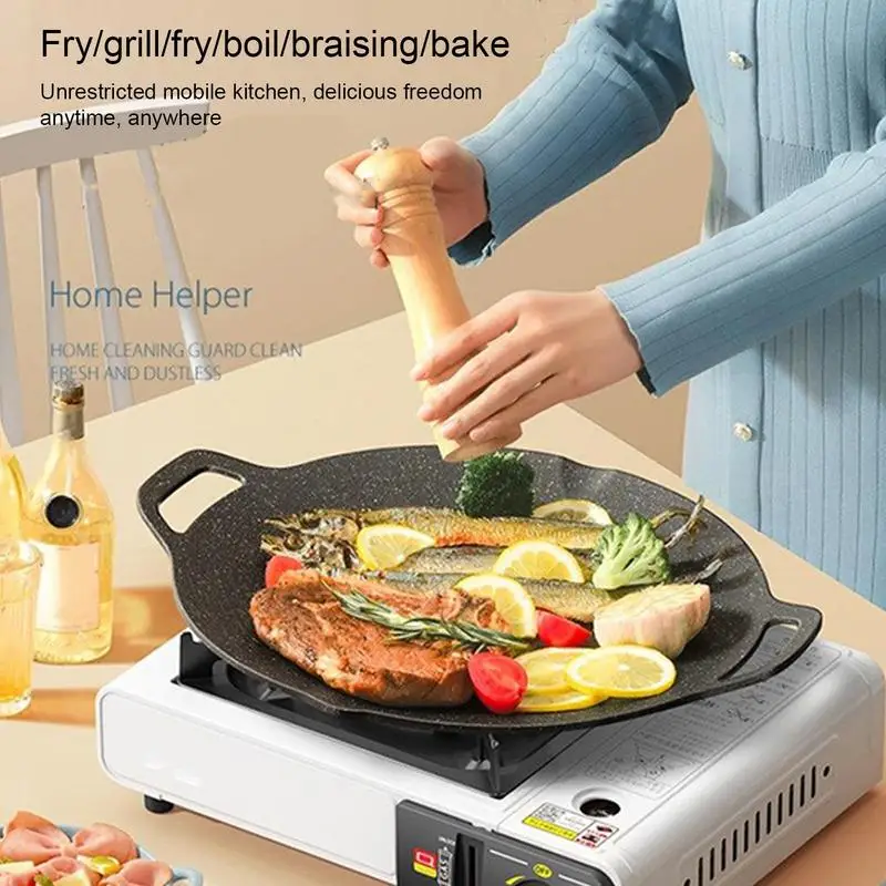 

Cassette Stove Camping Cooking Burner For Outside Powerful Burner Heavy Duty Cooker Multi-Stage Flame Control Automatic Ignition