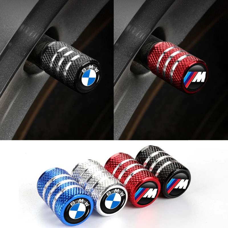 4 adet araba tekerlek lastik vana kapaklar lastik jant kök BMW M için kapakları güç X1 X3 X5 E46 E90 F30 F10 E92 E87 G01 G05 G20 G30 5 serisi