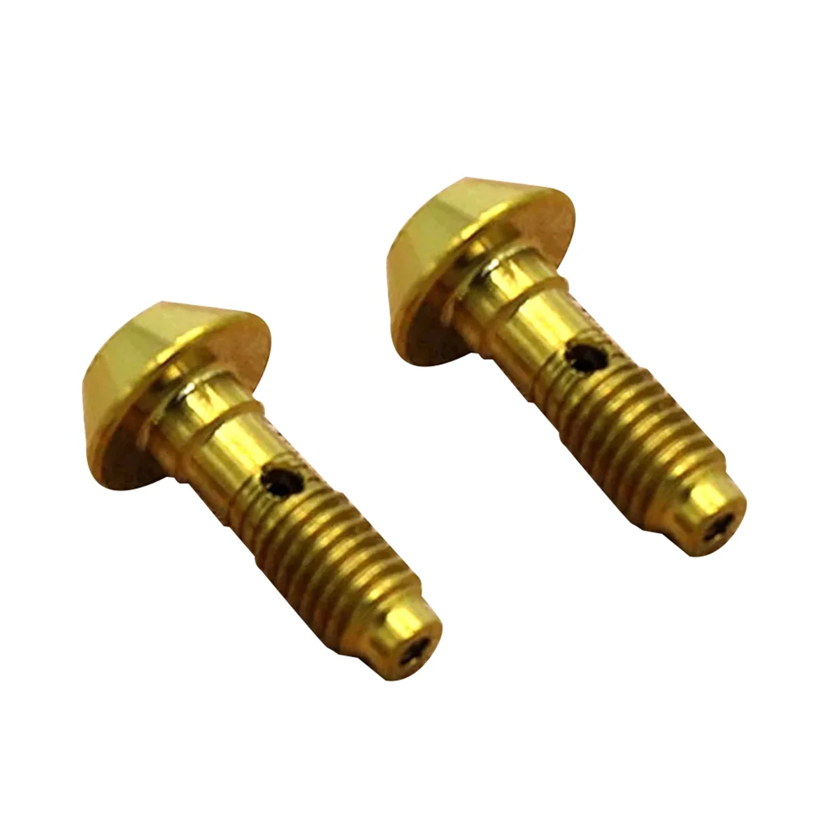 2Pcs Titanium Alloy Bicycle Five-Wire Body Screw Oil Brake Accessories for Magura-Gold