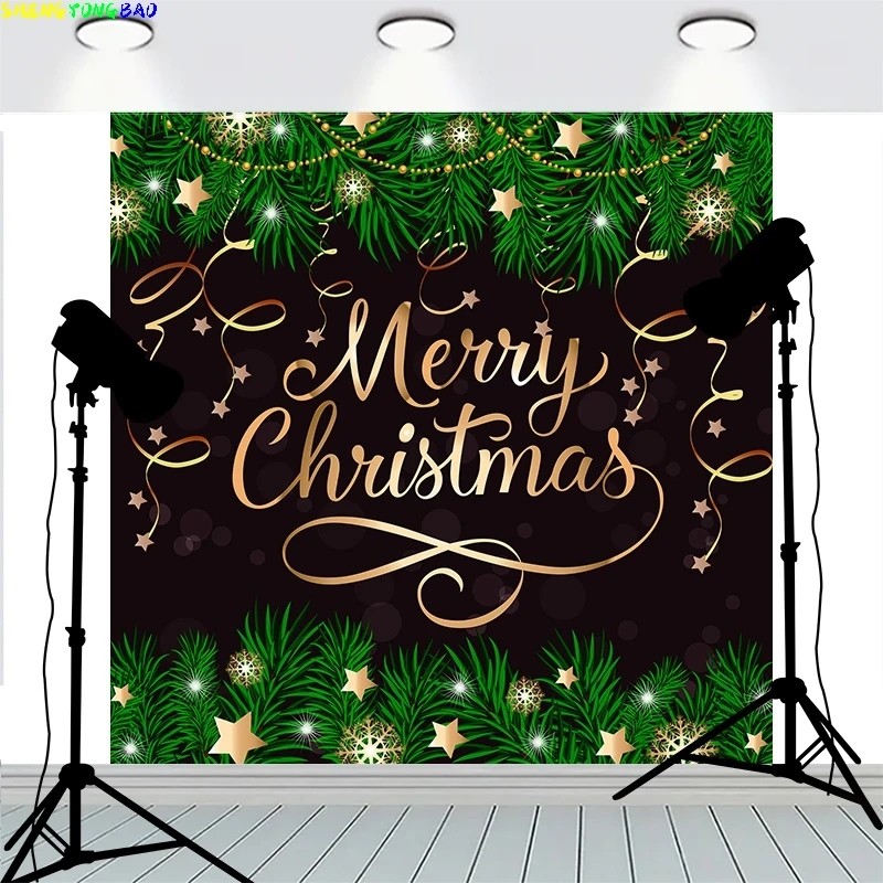 

Christmas Door Wreath Decoration Front Window Pink Flowers Background Firework Show Happy New Year Photography Backdrops MR-01