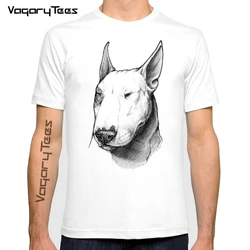 Bull Terrier pug Dog  Pet Design Funny T Shirt for Men and Women Unisex Graphic Premium Portrait T-Shirt Men's Streewear