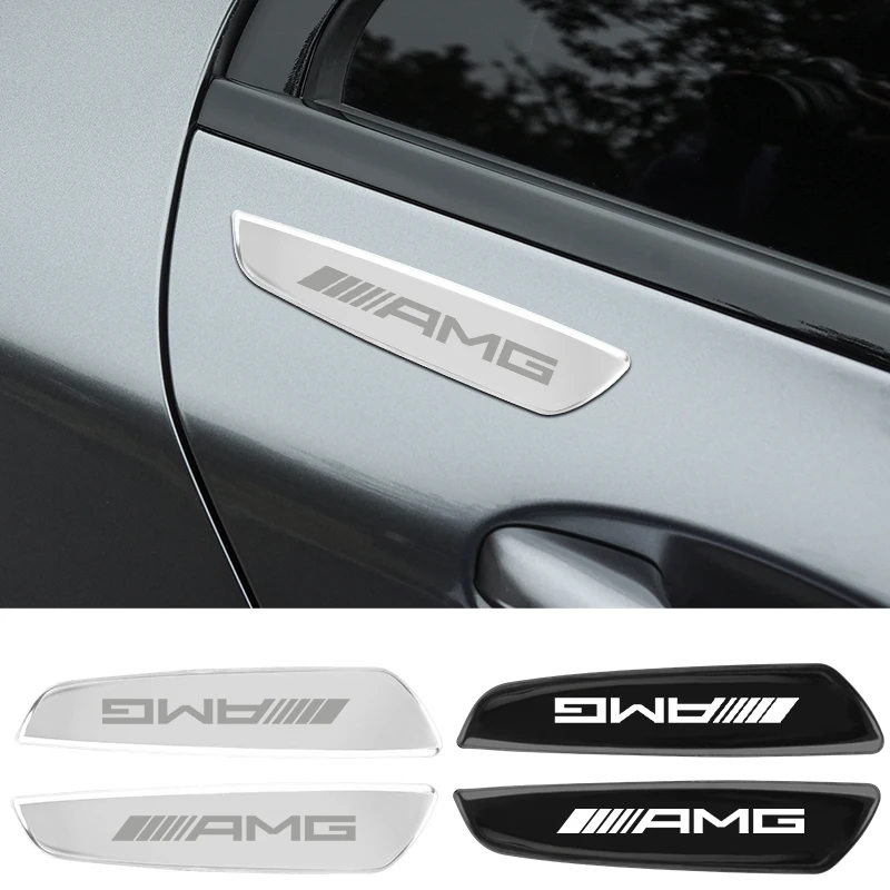 سيارة زخرفة المعادن الحاجز الجانب ملصق باب السيارة المعادن المضادة للتصادم قطاع لمرسيدس بنز AMG W203 W204 W205 W209 W210 W211
