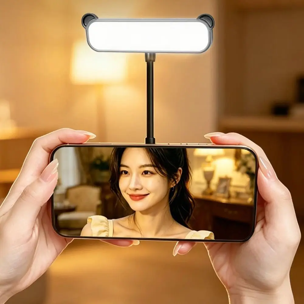 3 Color Modes Pocket Light Flexible Hose Magnetic Mount Selfie Light Mini Portable Rotatable Design Phone Fill Light