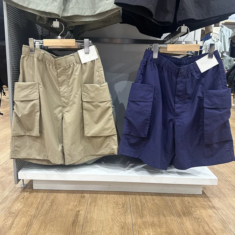 メンズ カジュアル ナイロン ワークウェア サマー アウトドア 防水性 五分丈パンツ ルーズフィット ファッション アーバン スタイル