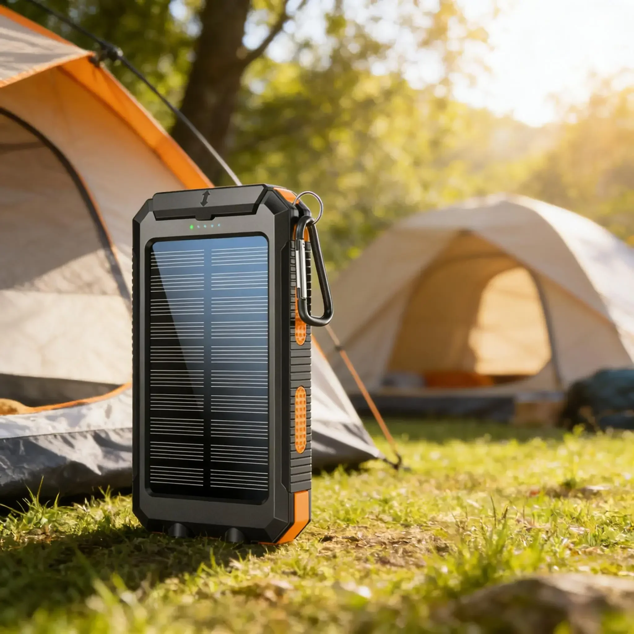 

Солнечный повербанк на 10000 мАч | Ударопрочный, водонепроницаемый, со встроенным светодиодным фонариком